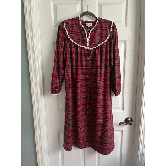 Lanz of Salzburg Plaid Nightgown - Picture 1 of 5